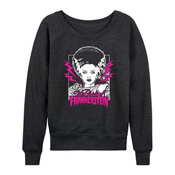Women's Universal Monsters The Bride of Frankenstein French Terry Long Sleeve Tee