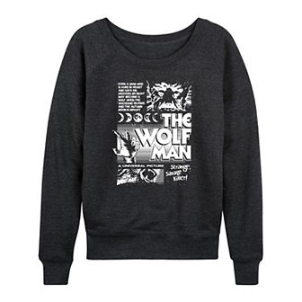 Women's Universal Monsters The Wolf Man French Terry Long Sleeve Tee