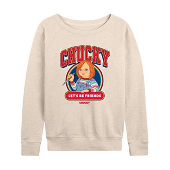Women's Chucky Let's Be Friends French Terry Long Sleeve Tee