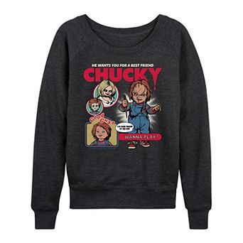 Women's Chucky Best Friend French Terry Long Sleeve Tee