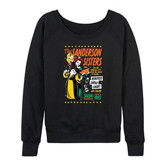 Disney's Hocus Pocus The Sanderson Sisters Women's French Terry Long Sleeve Tee
