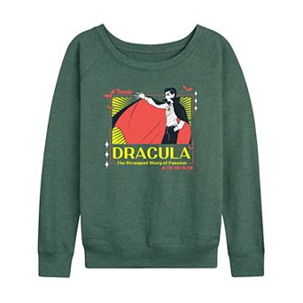 Women's Dracula Anime French Terry Long Sleeve Tee