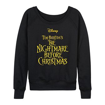 Disney's The Nightmare Before Christmas Women's French Terry Long Sleeve Tee