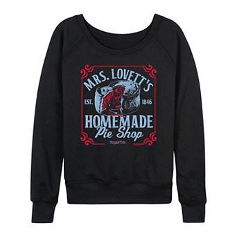 Women's Sweeney Todd Mrs. Lovett's Homemade Pie Shop French Terry Long Sleeve Tee