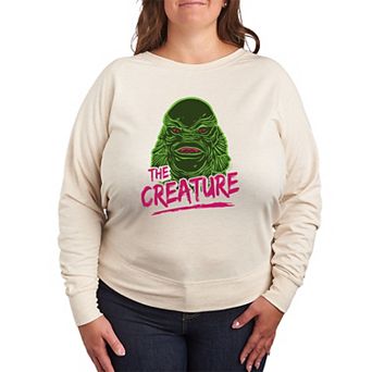 Plus Size Universal Monsters The Creature French Terry Long Sleeve Tee