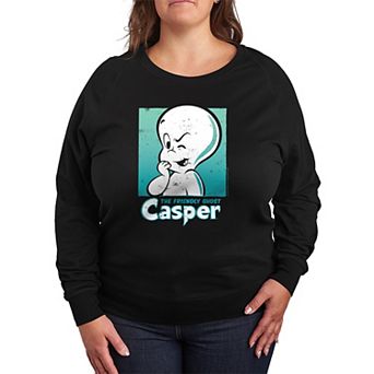 Plus Size Casper The Friendly Ghost French Terry Long Sleeve Tee