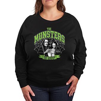 Plus Size The Munsters Oh Goody French Terry Long Sleeve Tee
