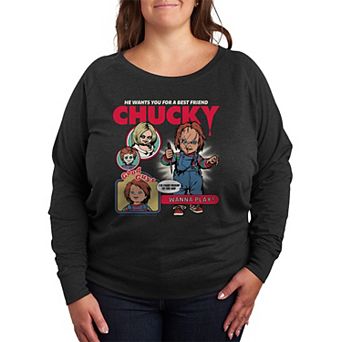 Plus Size Chucky French Terry Long Sleeve Tee