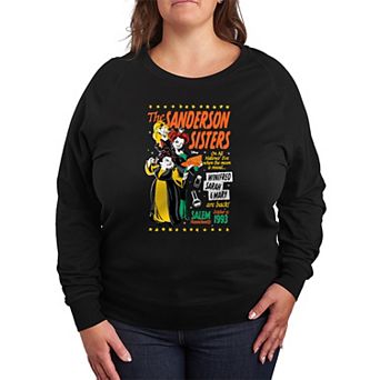 Plus Size Hocus Pocus The Sanderson Sisters French Terry Long Sleeve Tee
