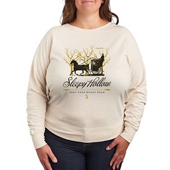 Plus Size Sleepy Hollow Rest Your Weary Head French Terry French Terry Long Sleeve Tee