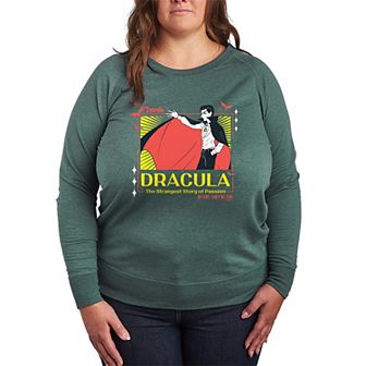Plus Size Dracula French Terry Long Sleeve Tee