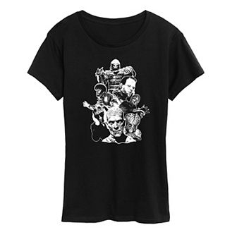 Women's Universal Monsters Group Graphic Tee