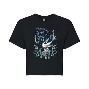 Juniors' Corpse Bride Cropped Tee
