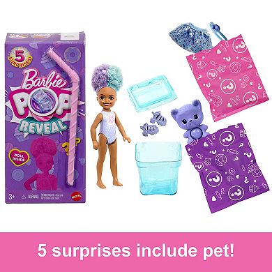 Barbie® Chelsea Pop Reveal Treat Series Doll with 5 Surprises - Styles May Vary