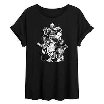 Juniors' Universal Monsters Oversized Tee