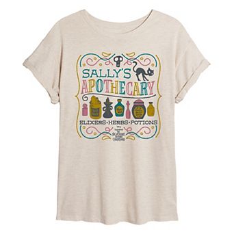 Disney's The Nightmare Before Christmas Juniors' Sally's Apothecary Oversized Tee