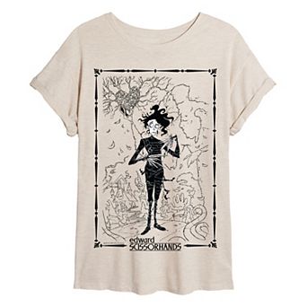 Juniors' Edward Scissorhands Oversized Tee