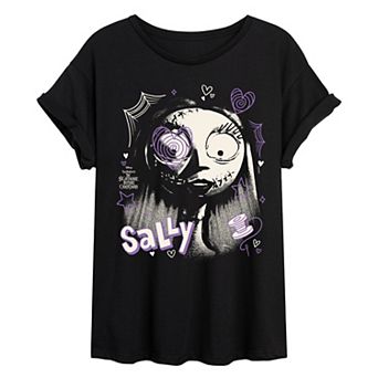 Disney's The Nightmare Before Christmas Sally Juniors' Oversized Tee