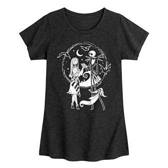 Disney's The Nightmare Before Christmas Jack, Sally & Zero Girls 7-16 Graphic Tee