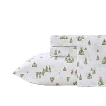 Laura Ashley Holiday Cotton Sheet Set