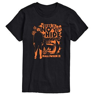 Big & Tall Halloween II There Is No Place To Hide Graphic Tee