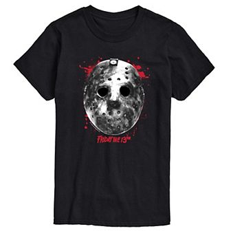 Big & Tall Friday The 13th Jason Mask Graphic Tee
