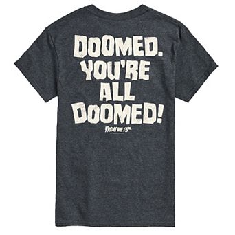 Big & Tall Friday The 13th Doomed You're All Doomed Graphic Tee