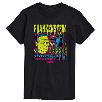 Big & Tall Universal Monsters Frankenstein Horror Bootleg Graphic Tee
