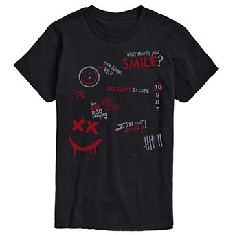 Big & Tall Smile Icon Collage Graphic Tee