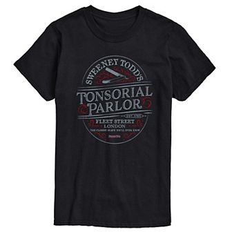 Big & Tall Sweeney Todd Tonsorial Parlor Fleet Street London Graphic Tee
