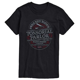 Big & Tall Sweeney Todd Tonsorial Parlor Fleet Street London Graphic Tee