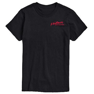 Big & Tall A Nightmare On Elm Street Fresh Meat What A Rush Graphic Tee