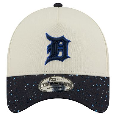 Men's New Era Cream Detroit Tigers Speckle A-Frame 9FORTY
