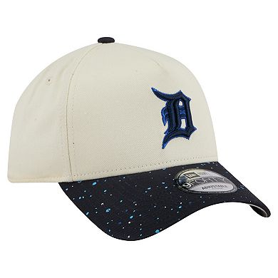 Men's New Era Cream Detroit Tigers Speckle A-Frame 9FORTY