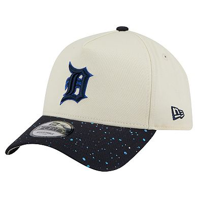 Men's New Era Cream Detroit Tigers Speckle A-Frame 9FORTY