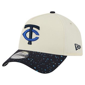 Men's New Era Cream Minnesota Twins Speckle A-Frame 9FORTY