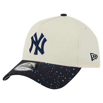 Men's New Era Cream New York Yankees Speckle A-Frame 9FORTY