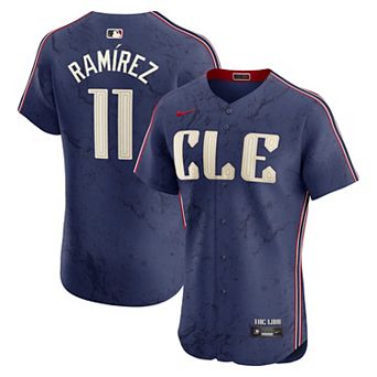 Men's Nike Jos̩ Ram�_rez Navy Cleveland Guardians City Connect Elite Jersey