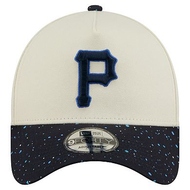 Men's New Era Cream Pittsburgh Pirates Speckle A-Frame 9FORTY