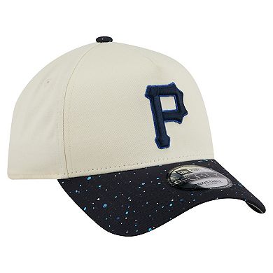 Men's New Era Cream Pittsburgh Pirates Speckle A-Frame 9FORTY