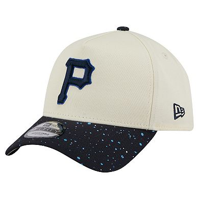 Men's New Era Cream Pittsburgh Pirates Speckle A-Frame 9FORTY