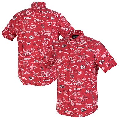 Men's Reyn Spooner Red Kansas City Chiefs Kekai Performance Button-Down Shirt