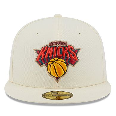 Men's New Era Khaki New York Knicks Autumn 59FIFTY Fitted Hat