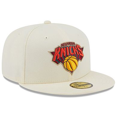Men's New Era Khaki New York Knicks Autumn 59FIFTY Fitted Hat