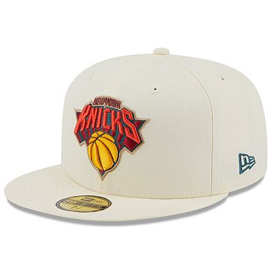 Men's New Era Khaki New York Knicks Autumn 59FIFTY Fitted Hat