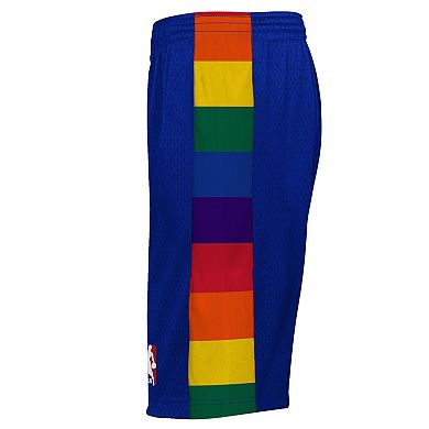Youth Mitchell & Ness Blue Denver Nuggets Swingman Shorts