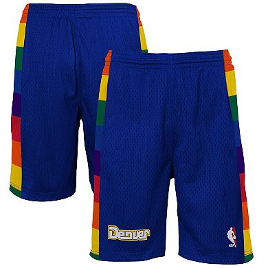 Youth Mitchell & Ness Blue Denver Nuggets Swingman Shorts