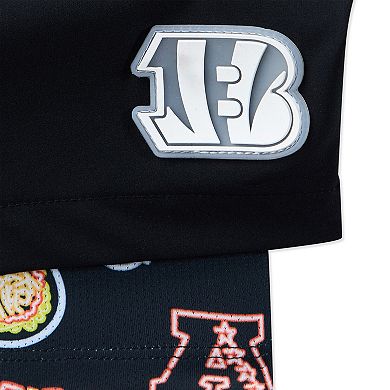 "Men's Chubbies Black Cincinnati Bengals 5.5"" Classic Lined Swim Trunks"