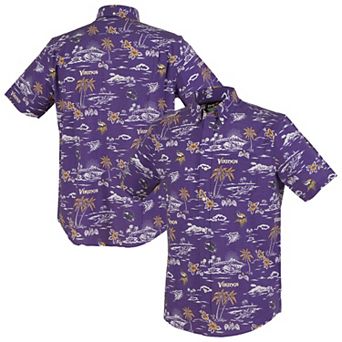 Men's Reyn Spooner Purple Minnesota Vikings Kekai Performance Button-Down Shirt