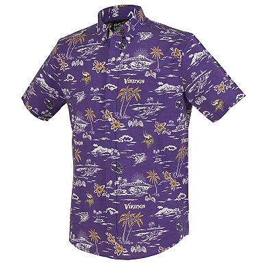 Men's Reyn Spooner Purple Minnesota Vikings Kekai Performance Button-Down Shirt